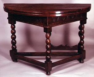 Grindbensbord med knoppsvarvade ben, c.1600 (ek)